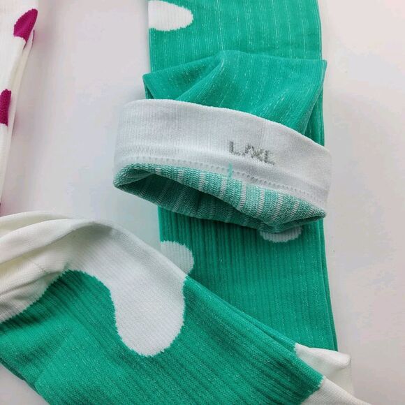 SB SOX Compression Socks Polka Dot Lot Of 2 Pairs Size L/XL - Picture 3 of 3